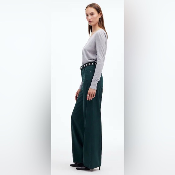 Madewell Super Wide-Leg Jeans. Luxury Forest. Size 29. - Picture 3 of 9